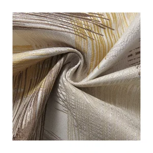 High Quality Eco-Friendly Jacquard 100% Polyester Tricot Yarn Dyed Home Textile Upholstery Soft Curtain Fabric