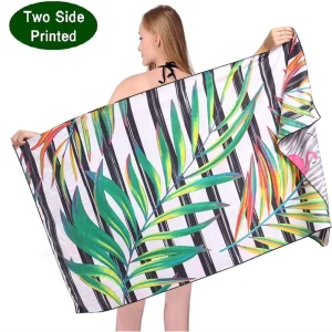 High Quality Eco Friendly Microfiber Quick Dry Custom Printed Extra Large Thick Sand Free Microfibre Beach Towel