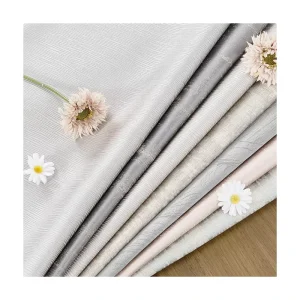 High Quality Eco Friendly Woven Jacquard Fabric for Curtains Dyed Plain Style