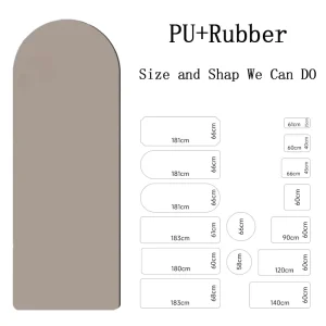 High Quality Eco friendly PU Natural Rubber Anti Slip Waterproof Durable Yoga Mat 5mm Frosted Arc Exercise Mat Custom Logo