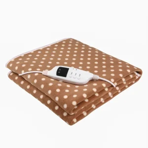 High Quality Electric Heating Blanket Overheat Protection Adjustable Thermostat Polyester Material for Household Use