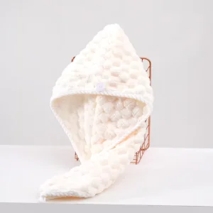 High Quality Factory Customized ultra Soft Woven Microfiber Jacquard Triangle Hair Towel Quick Drying Eco-Friendly Thickened