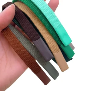 High Quality Flat Sweatshirt Sweatpants Thickened Drawstring Silicone Waist Rope Belt Fashionable Wide Flat