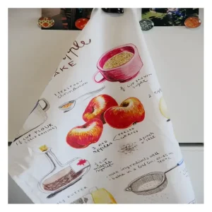 High Quality Flour Sack Kitchen Cotton Tea Towel Customized Printing Design for Kitchen Dish Cleaning Towel