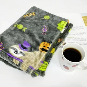 High Quality Halloween Custom Printing Flannel Blankets Throw for Sleeping