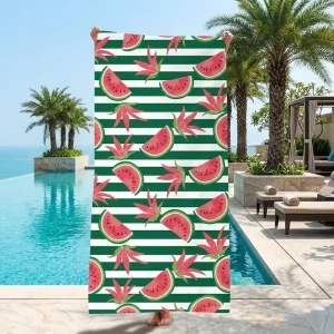 High Quality Heat Transfer Printing Pool Towels Beach Towels With Logo Water Absorption Sand Free Custom Microfiber Beach Towel