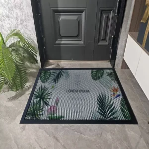 High Quality Heavy Duty Woven 10mm Indoor Outdoor Door Mat Eco Friendly Waterproof Nylon with PVC Backing and Rubber