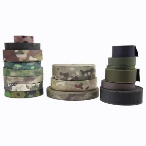 High Quality High Strength Custom Printed Tactical Camo Webbing Straps Eco Friendly Polyester/Nylon Jacquard Weave