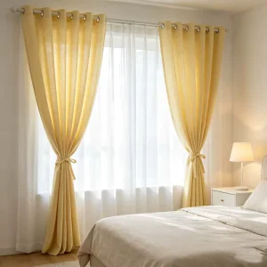 High Quality Home Curtains Translucent Custom Motorized Smart Remote Control Blackout Polyester Linen Modern Office Use Durable