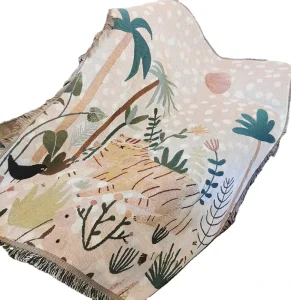 High Quality Home Decor Woven Tapestry Animal and Plant Design Throw Blanket Printed Wall Tapestry Lovely Style