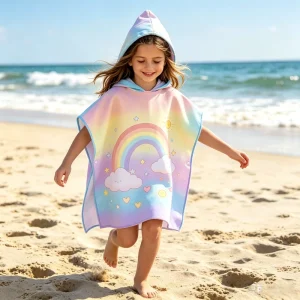 High Quality Hypoallergenic Pool Towel Super Water Absorbent Custom Hooded Kids Summer Beach Towels