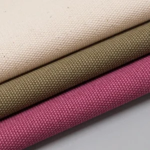 High Quality In Stock 100% Cotton 16oz 3×3 Mercerized Heavy Canvas Fabric Blackout Waterproof for Bags Cargo Outdoor Curtain