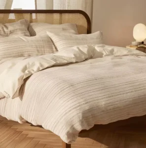 High Quality Jacquard Cotton linen Breathable and Comfortable Bedding Set Quilt Pillowcase and Quilted Duvet Cover Bedspread