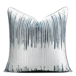 High Quality Jacquard Modern Black Throw Pillow Covers Decorative Pillow for Sofa Couch 20×20 Inches