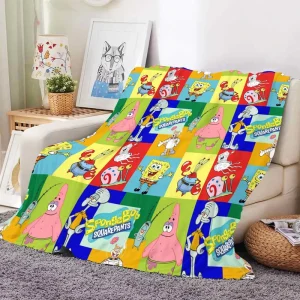 High Quality Kawaii Cartoon Character Baby Blanket Customized Soft Cozy Bedding Sofa Nap Throw Travel Blankets