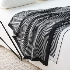 High Quality Leisure Ins Style Knitted Blanket Sofa Cover Homestay Bed Tail Towel Luxury Throw