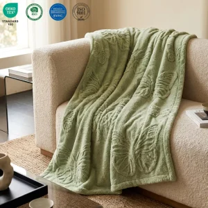 High Quality Light Jacquard Knitted Throw Blanket Home Decoration Sofa Bed Soft Flannel Blanket