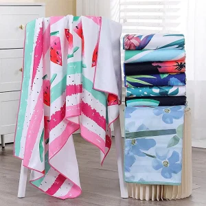 High Quality Lightweight Custom logo Summer Customized Design Eco-Friendly Quick Dry Sand Free Beach Towel