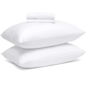 High Quality Luxury Custom White Hotel 100% Natural Cotton Satin Pillow Case Cover