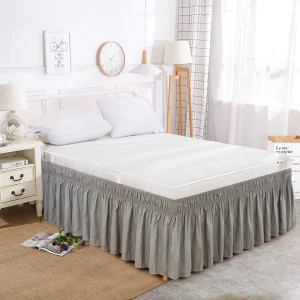 High Quality Microfiber Bed Skirts Eco Friendly and Waterproof for Home or Hotels Solid Color Elastic Bed Skirt