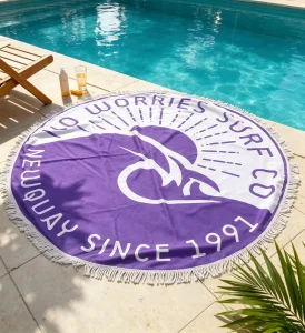 High Quality Microfiber Digital Printed Round Beach Towel Polyester Super Soft Super Absorbent Round Beach Towel