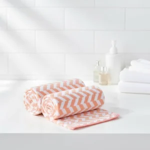 High Quality Microfiber Square Stripe Bath Beach Face Towel Soft Quick Dry Absorbent Various Colors Terry