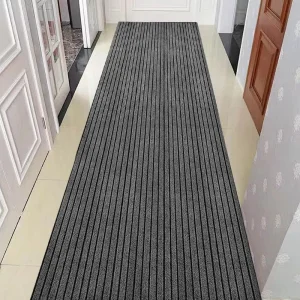 High Quality Modern 7 Stripe Cushioned Washable Eco Friendly Anti Slip Runner Rug Durable Polyester Waterproof Floor Mat Home