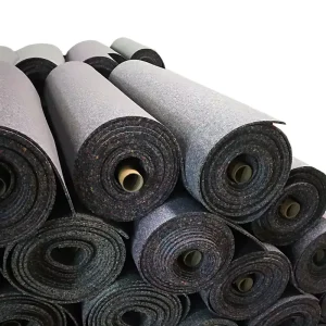 High Quality Modern Apartment Soundproof Laminated Floor Rubber Carpet Underlay with Recycled Rubber Cork Foam Acoustic Underlay