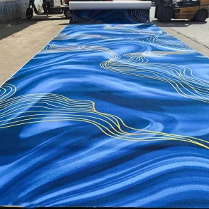 High Quality Modern Bedroom Carpet Polyester Modern Design Carpet Green Environmentally Friendly Wall to Wall Carpet