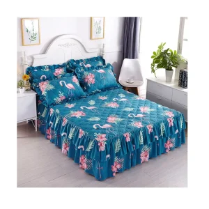 High Quality Modern Four Seasons Printed Polyester Comfortable Bedding Skirt with OEKO TEX Certification for Home Use