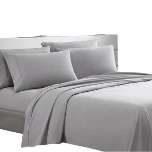 High Quality Modern Style Hotel Bedding Set Twin Size 100% Polyester Super Soft Breathable Woven Fitted Sheet & Pillowcase