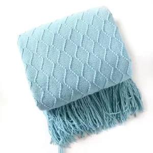 High Quality Modern Warm Sofa Chair Nap Adult Wearable Soft Chunky Knit Blanket Throw Throw Knitted Blanket
