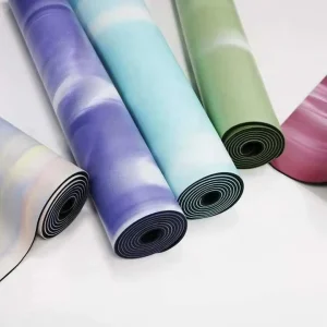 High Quality Natural Rubber Yoga Mat With Body Lines Eco Friendly Absorb Sweat Anti slip PU Rubber Yoga Mat