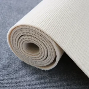 High Quality Needle Punched Non Woven Stripe Ribbed Carpet Event Stage Indoor Outdoor Polyester Roll Exhibition Carpet