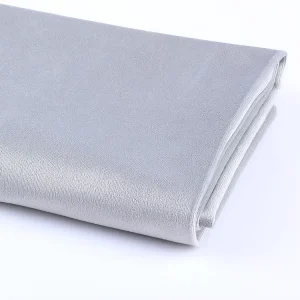 High Quality OEM Custom Short Pile Polyester Anti-fire Knitted Soft Velvet Fabric for Stage Curtain Sofa Fabric