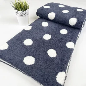High Quality OEM ODM Dots Luxury Bed Throws Cozy Soft Blankets for Winter