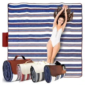 High Quality Outdoor Picnic Blanket Portable Travel Camping Beach Mat Waterproof Rug Logo Custom Extra Large Factory