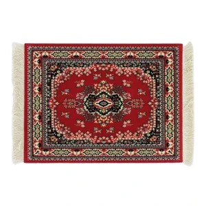High Quality Persian Style Factory Direct Supply Custom Persian Tassel Muslim Prayer Mat Persian Carpet Mat Rug Mouse Pad