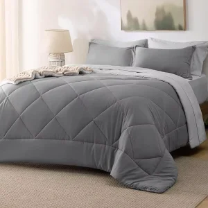 High Quality Polyester King Size Comforter Set Bedding Custom 7 Pieces Bed Sheets with Pillowcases Luxury Soft Bed Set
