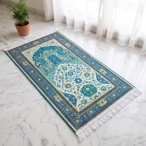 High Quality Polyester Persian Design Muslim Rugs Prayer Mat for Prayer Soft Knee Pads