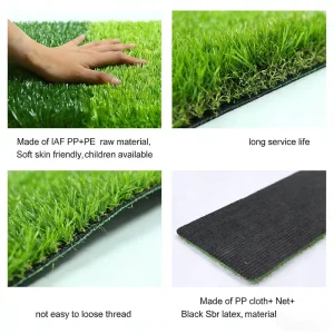 High Quality Premium Landscaping Carpet Soft Waterproof Synthetic Grass Roll Outdoor Application for Garden Sports Soccer