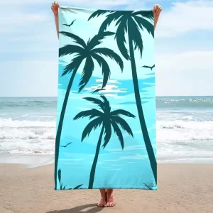 High Quality Printed Custom Summer Beach Towel Oversized Quick Dry Coconut Beach Towel Turkish