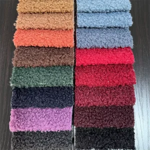 High Quality Product 100% Polyester Fiber Teddy Fur Clothing Fabric Sofa Velvet Textile