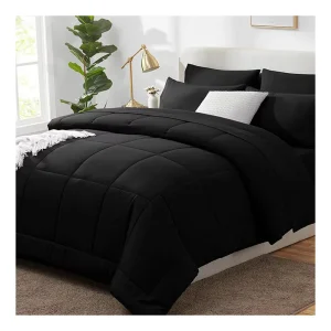 High Quality Queen 7-Piece All-Season Quilted Comforter Set Bed in a Bag with Polyester Fibre Customized Color