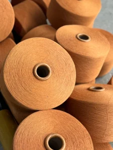 High Quality Recycled Cotton Yarn OE Spinning Melange Dyed Eco Friendly 60 Colors for Knitting Weaving