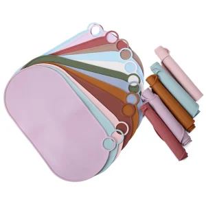 High Quality Reusable Infant Toddler Dinner Table Mat Waterproof Foldable Baby Silicone Feeding Place Mats