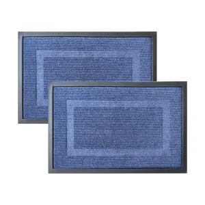 High Quality Reversible Modern Jacquard Loop Pile Novelty Waterproof Wear Resistant Non Slip Embossed Door Mat