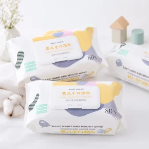 High Quality Sensitive Skin Baby Hand and Mouth Wipes Pure Water Soft Wet Wipes for Infant Care Feeding Cleaning Outdoor Use