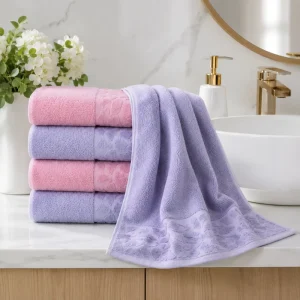 High Quality Skin Friendly Reusable Absorbent Quick Dry 33x70cm 85g Pure Cotton Towel Set for Camping Hiking Outdoor