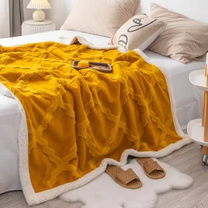 High Quality Sofa Blankets for Winter Comfortable Raschel Blanket